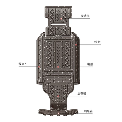plate, chassis armor protection plate, Underbody protection plate/engine baffle