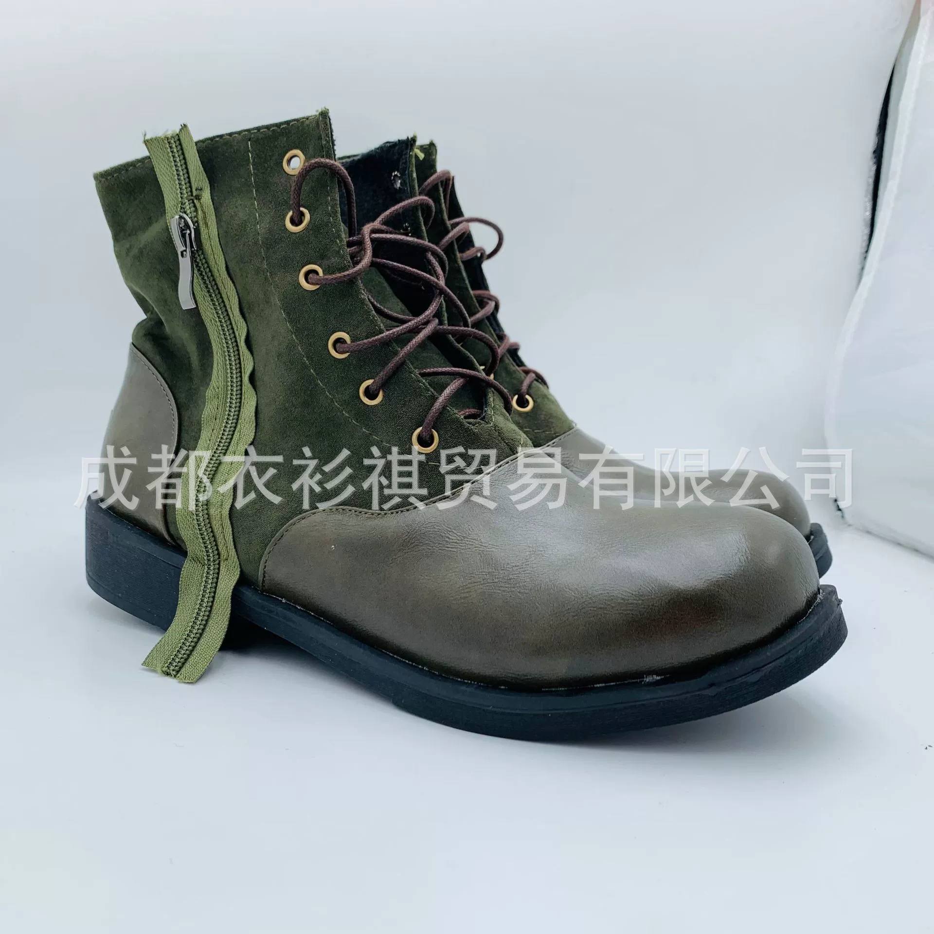 Трансграничная фабрика внешней торговли короткие сапоги на низком каблуке с мужской повседневной обувью Ботинки Martin Большие размеры высокие туфли размер 38-48