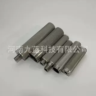 定制2微米5um304不锈钢烧结网气体检测滤芯 4分6分外丝过滤网