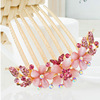 Crystal, hairgrip, hairpins, Chinese hairpin, hair accessory, Korean style, cat's eye, flowered