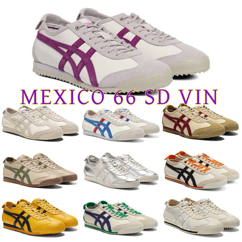 [Classic] Putian Pure Original Tiger Onitsuka Tiger MEXICO 66 SD VIN Men's and Women's Casual Shoes