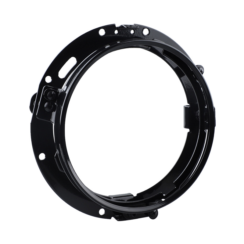 Harley Glide 7-inch Wrangler headlight modification bracket round spray paint plating headlight fixing bracket