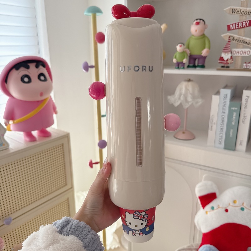 ドーパミンカップ取り器使い捨て紙コップ壁掛け式落杯器穴なしカップホルダー防塵カップ収納棚|undefined
