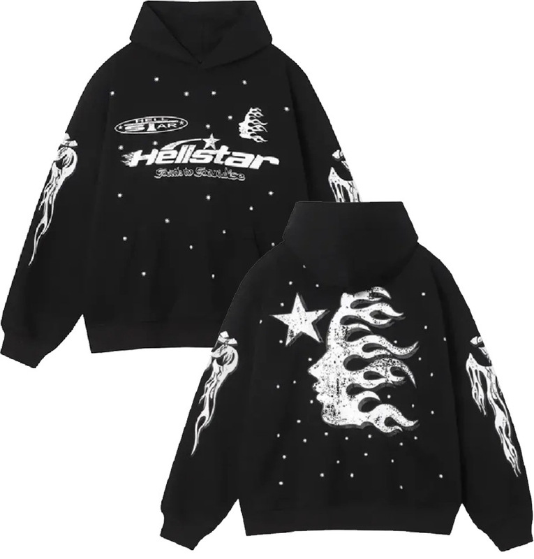 クロスボーダー新スタイル地獄の星スウェットシャツ Y2k パーカーヨーロッパとアメリカのトレンディなストリート大型服パンク原宿ジャケット|undefined