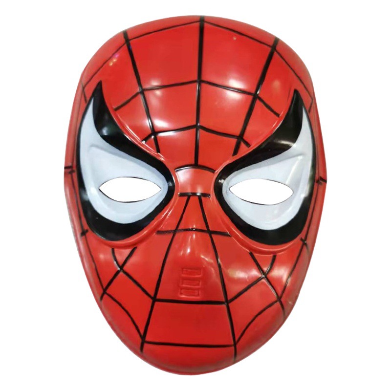 Máscara de Spider-Man de dibujos animados para niños, League of Legends, Capitán América, Batman, Flash, máscara de PVC para juegos de rol en puestos callejeros.