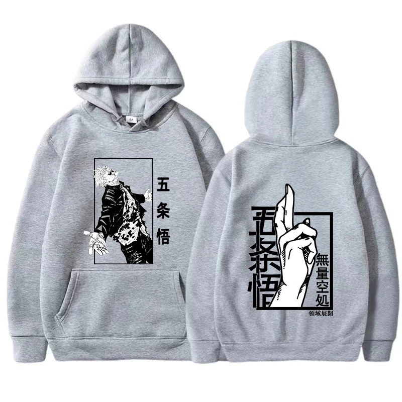 Новый весенний/осенний мужской худи Япония Jujutsu Kaisen Gojo аниме