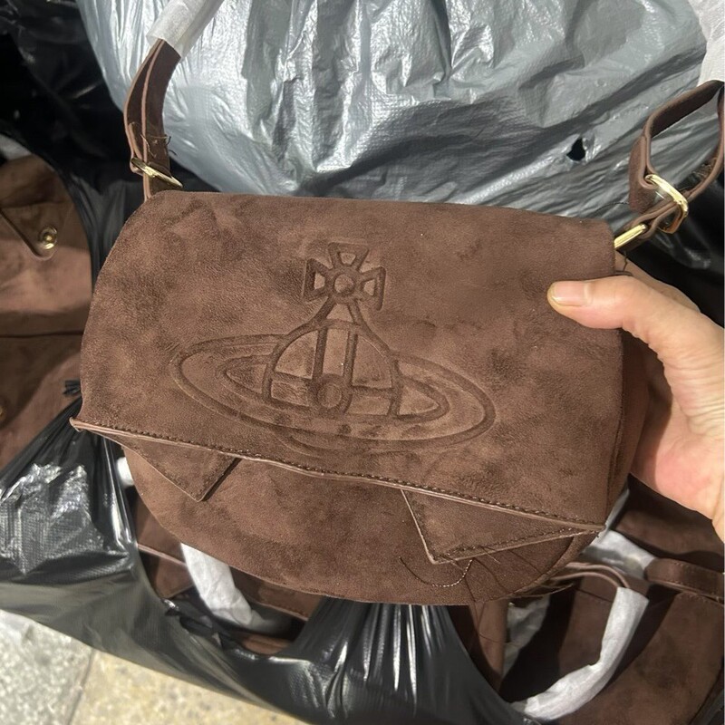 Empress Bag Saturn Suede Handbag New Fashionable Elegant Single Shoulder Underarm Bag Swallow Bag