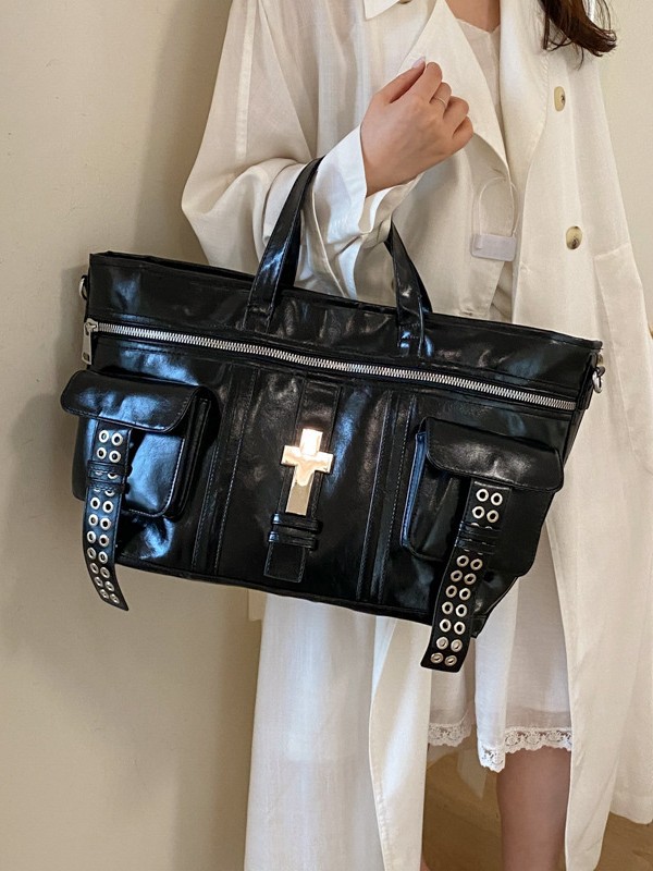 Bolso de mujer de gran capacidad de lujo ligero de hombro mochila de alto nivel de moda retro versátil Maillard bolso de mano