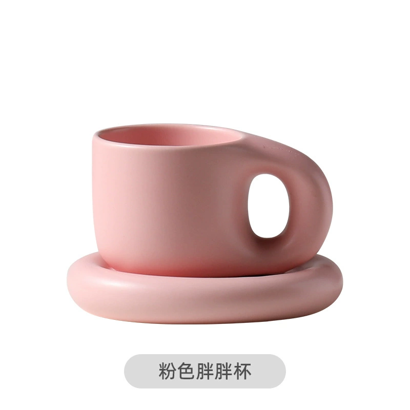 Ceramic coffee handle with glass, for beloved, internet celebrity