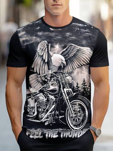 AliExpress Cross-border 3D Digital Short-Sleeved Personalized Abstract Print T-shirt for Europe and the U.S. – Summer Bestseller, Men’s Loose-Fitting Top