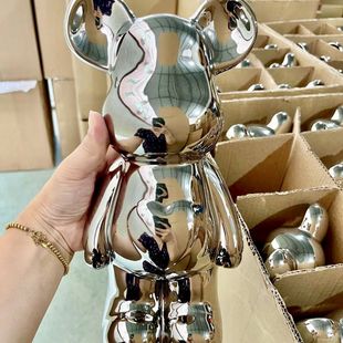 29cm High Internet Celebrity Violent Bear Ornament Living Room Tv Cabinet Wine Cabinet Entrance Decoration Slightly Flawed Coffee Table