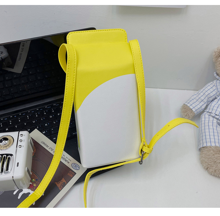 Small Pu Leather Fruit Square Buckle Crossbody Bag display picture 27