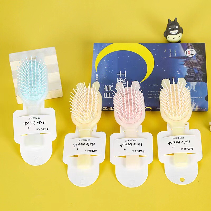 新商品のキャンディー色のエアクッションの美容櫛の少女のかわいい女の子の携帯の小さい櫛のエアバッグは櫛の卸売りをマッサージします。|undefined