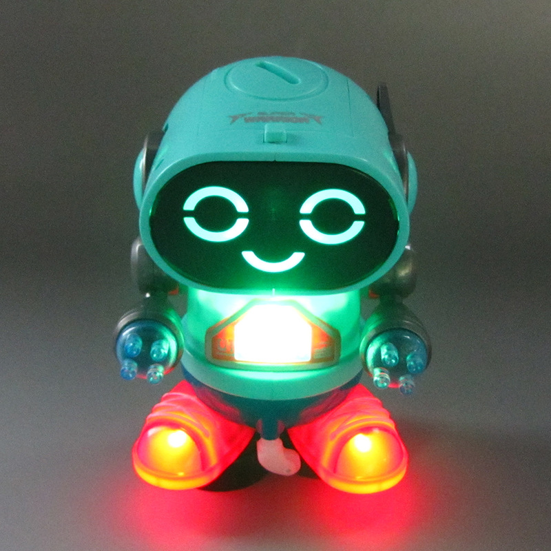 Robot de rock eléctrico transfronterizo música Luz automática para caminar swing robot de baile juguete para niños