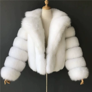 跨境欧美皮草外套仿狐狸毛女装2025秋冬仿皮草西服领毛毛外套
