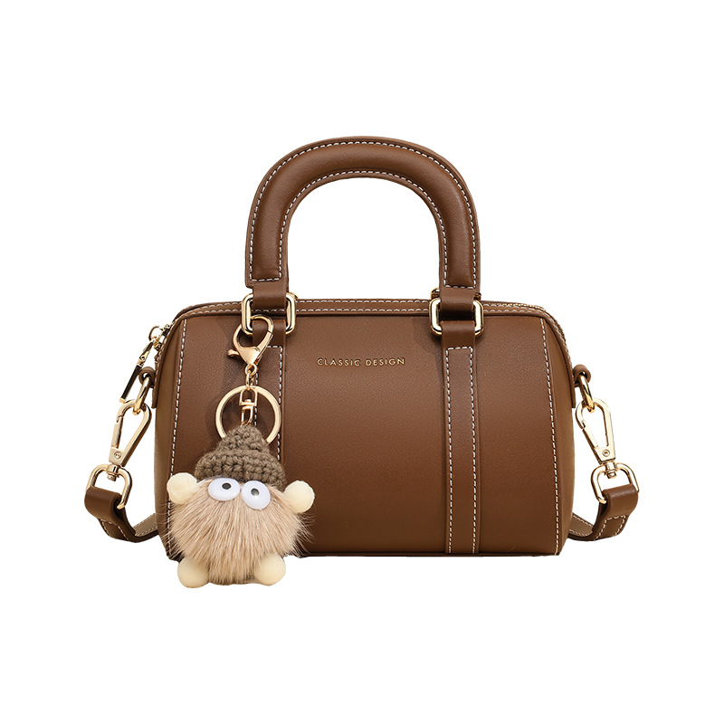 Viney Handbag 2026 New Summer Genuine Leather Crossbody Pillow Bag Mini Shoulder Boston Bag For Women - Thumbnail 5