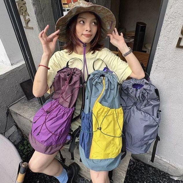 2026 New Korean Hiking Backpack, Water-Repellent Lightweight Shoulder Bag, Outdoor Mountaineering Multi-functional Drawstring Backpack