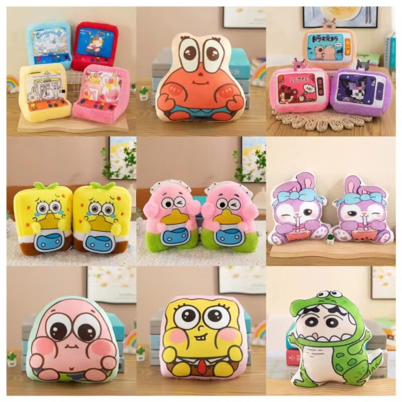 New 3D printing cartoon 8 inch doll machine doll night market activities throw doll plush toys wholesale