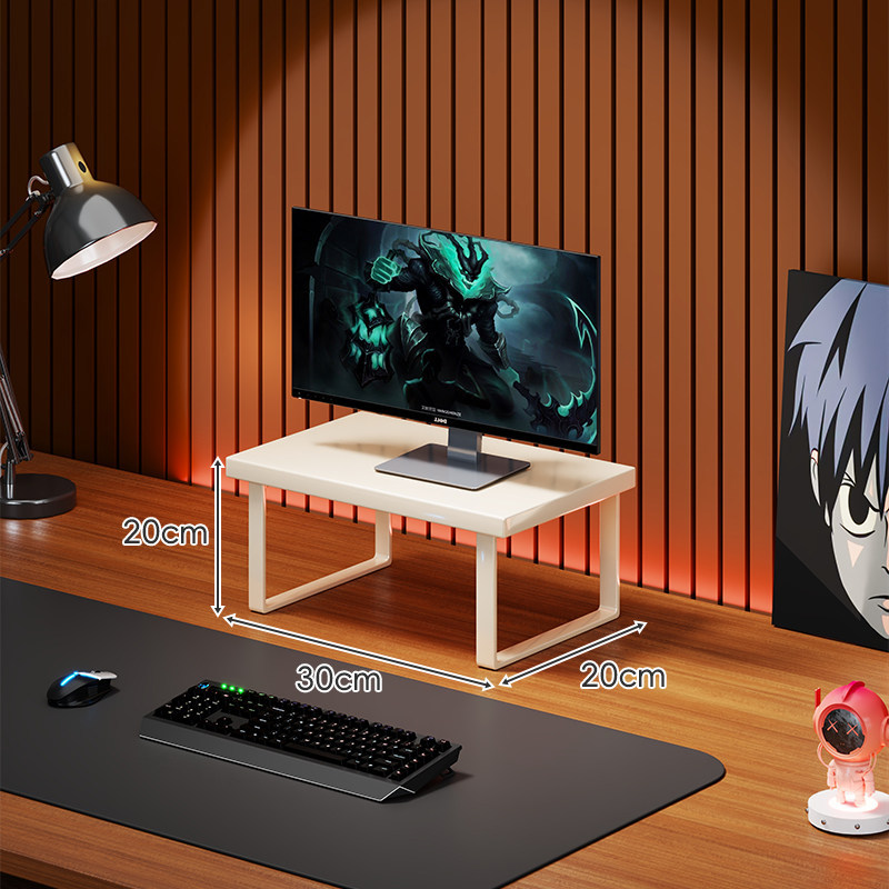 Soporte Elevador para Monitor de Computadora de Madera Organizador para Escritorio
