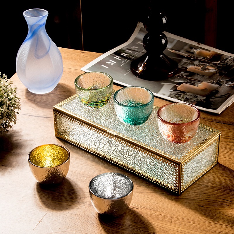 Japanese glass wineglass