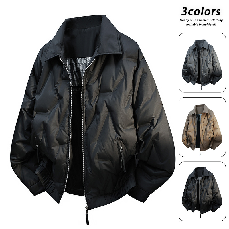 45-150kg Plus Size Men's Sports Casual Warm down Jacket Winter 90% down Men's Coat
