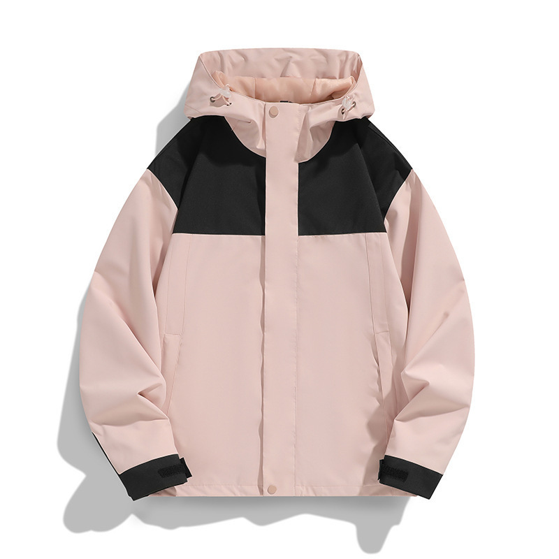 Chaqueta de asalto para hombres y mujeres chaqueta de primavera a prueba de viento impermeable chaqueta de color combinado chaqueta hombre al aire libre ropa de montaña de pareja MD9777