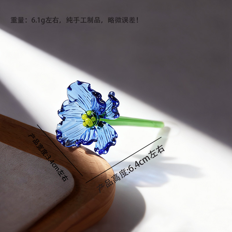 Zibo vidrio artesanía ornamentos maceta de vidrio verde flores regalos de diciembre decoración de oficina image 29