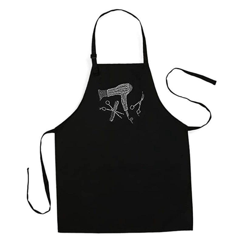 Униформа Amazon, фартук с лямкой на шее, регулируемый плечевой ремень, модный логотип с принтом, парикмахерский рабочий фартук, оптовая продажа