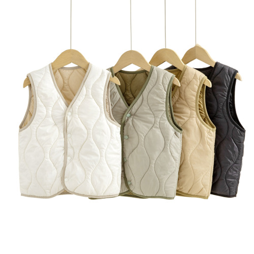 School uniform magic for boys and girls, winter and autumn full wool filled baby middle school student down jacket inner vest innerwear