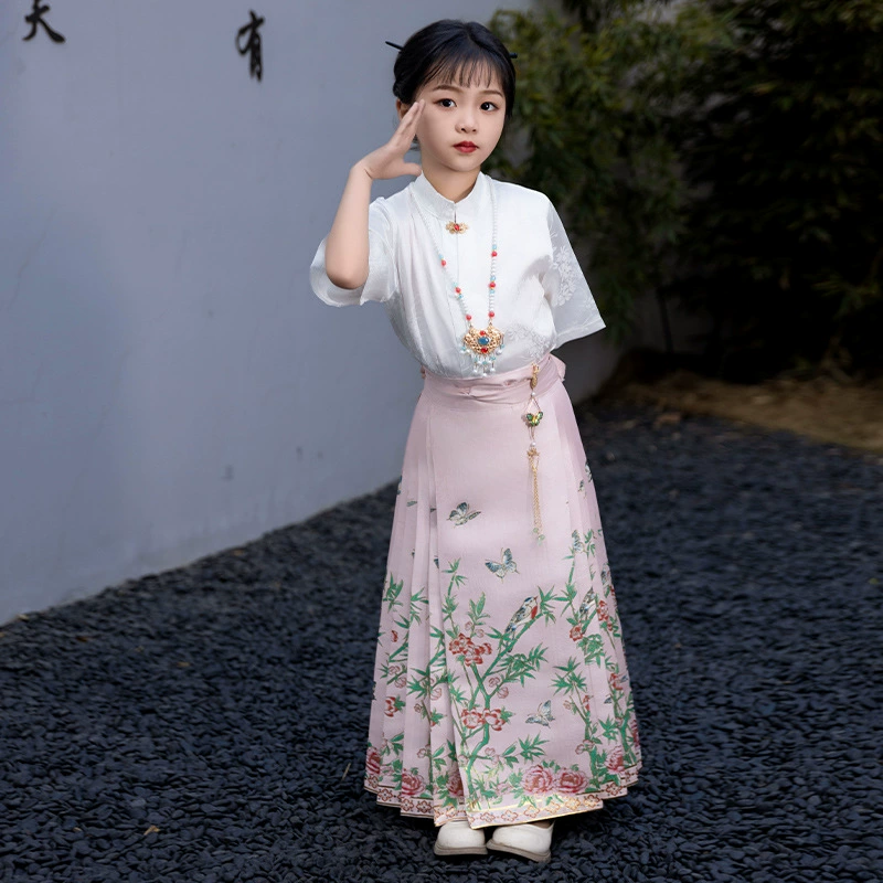 Новая детская юбка с конским лицом Hanming для учащихся начальной школы