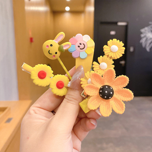 Children's hair accessories, girls' hairpins, Korean cute princess hairpins, little girls' temperament headwear, baby spring and summer clips