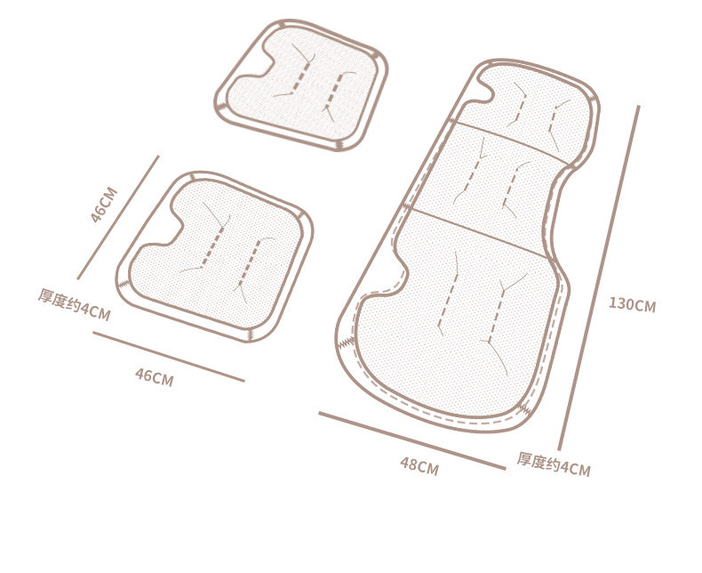 Cross-Border Volvo S60/Xc60/S90/Xc90 Car Summer Cooling Seat Cushion 26 New Models Seat Ventilation Small Three-Piece Set