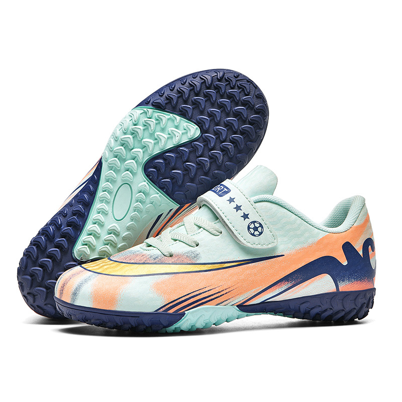 2025 pasto fábrica de niños y niñas nuevos zapatos de fútbol para niños ventilados cómodos deportes bajos clavos rotos