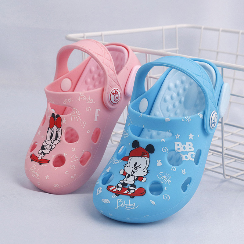 Babudou Summer Kidsren's Sandals for Girls and Boys, Silicone Baby Sandals, Beach Shoes, Cute Clogs