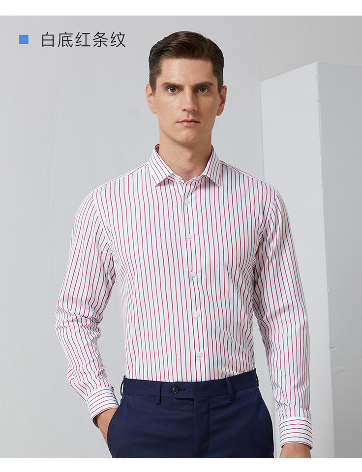 Áo sơ mi nam dài tay cotton 100% kẻ sọc chống nhăn cao cấp — Caro Xanh-Dài tay-Nam, Nền Trắng sọc đỏ-dài tay nam, Nền Xanh sọc trắng-dài tay nam, Đế trắng xanh đen lưới nhỏ dài tay nam chi tiết 17