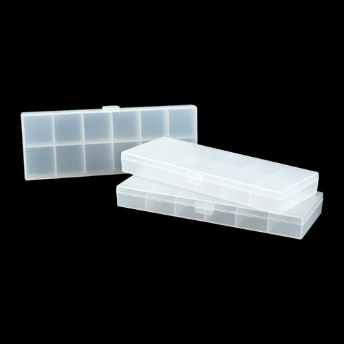 Minimalist sanding transparent 12-grid nail plate storage box