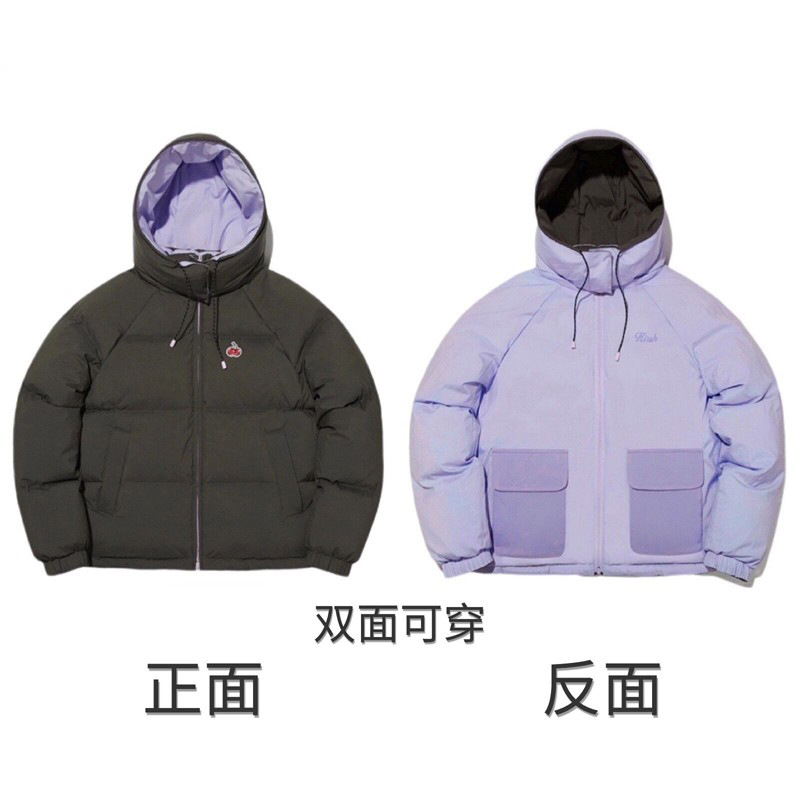 후드 블랙 & 퍼플 [리버시블]