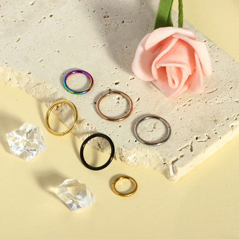 Labret piercing jewelry detail image