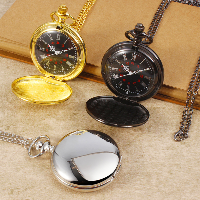 Delta Operation Pocket Watch Game Peripheral Saiid Flip Necklace Watch Retro Roman Numerals Large Gift Watch