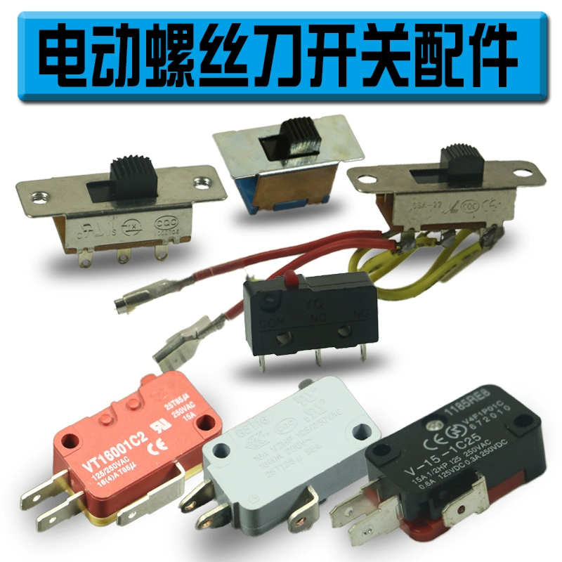 Электрическая отвертка 800, микропереключатель, электрическая отвертка, переключатель вперед и назад, переключатель 802, аксессуары для электрической отвертки 3C, 6C