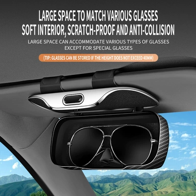 Box for Car Sunglasses, Car Glasses Clip/Bill Clip