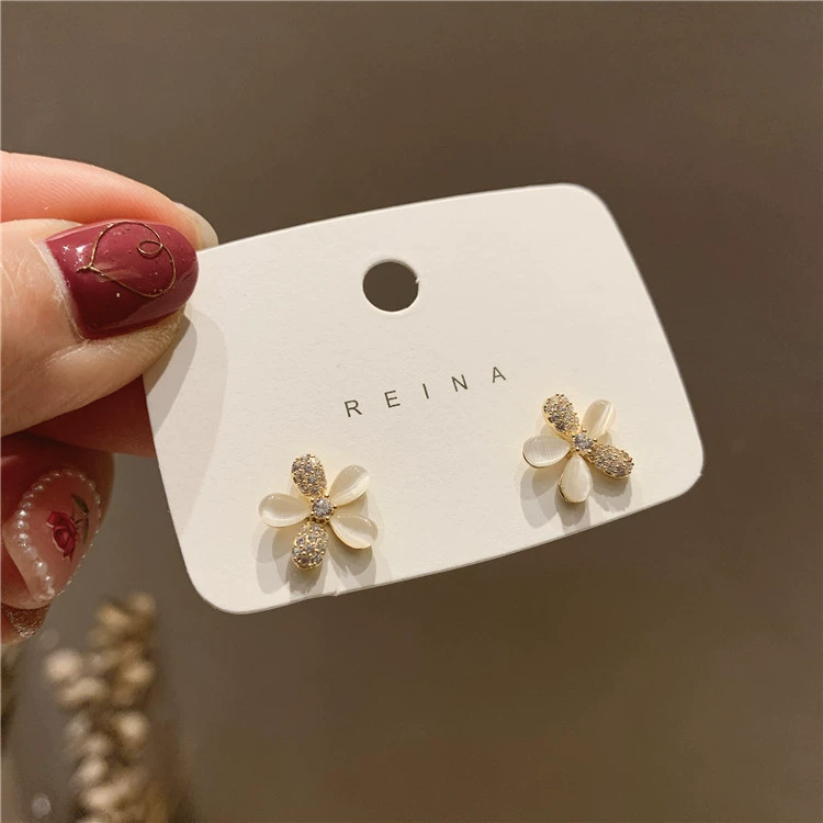 Pearl Earrings, 925 Silver Sample, Light Luxury Style, Multiple Color Options