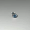 Blue earrings, diamond encrusted