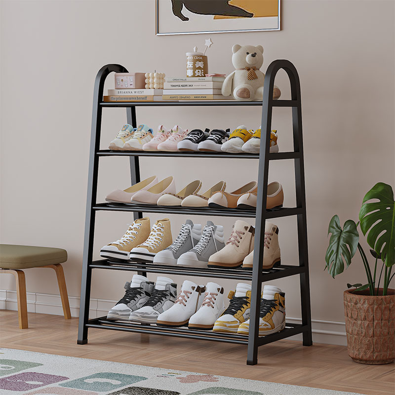 Weiyi una línea simple Zapatero creativo Luz de lujo a prueba de polvo de almacenamiento multi-capa montado dormitorio zapatillas rack