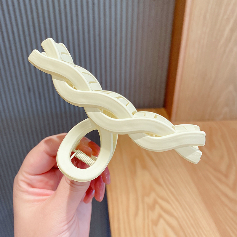 2025 estilo coreano nuevo clip de tiburón grande temperamento elegante pinza para el cabello de alta calidad para mujer