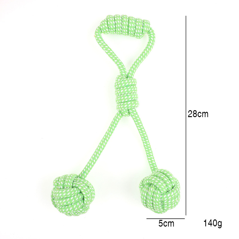 狗狗绳结玩具耐咬磨牙绳结球小狗咬绳中小犬互动棉绳玩具宠物用品|undefined