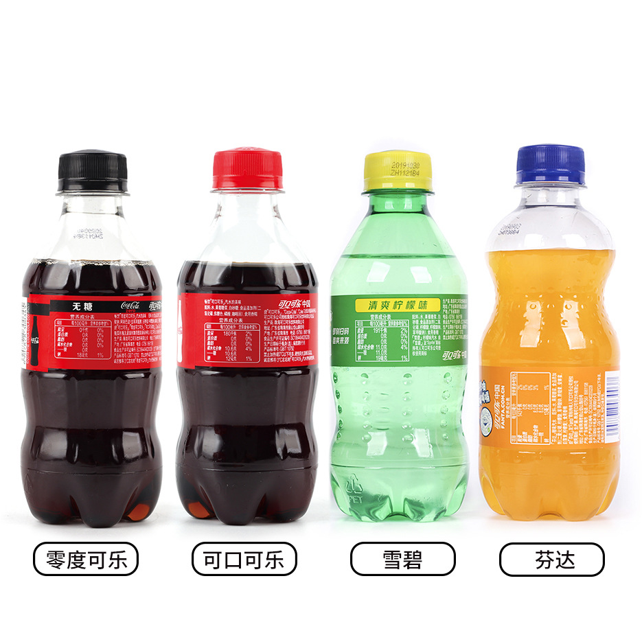 迷妳可口可樂雪碧芬達整箱300ml*12瓶混搭汽水組合裝碳酸飲料批發