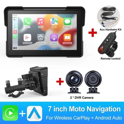 Motorcycle driving recorder: Gps Navigation, Night Vision - 7inch-dvr-without-tire-pressure-gps