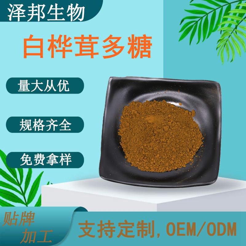 白桦茸多糖50% 白桦茸提取物 白桦茸菌粉提取物现货包邮 泽邦