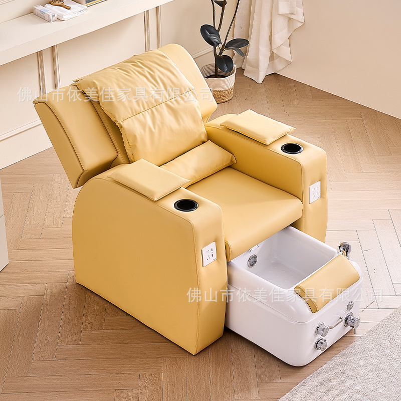 Manicuría salón de belleza tatuajes de pestañas belleza sillón pie terapia sofá de baño de pies de doble propósito salón de salud pie terapia tienda de fábrica aplicable